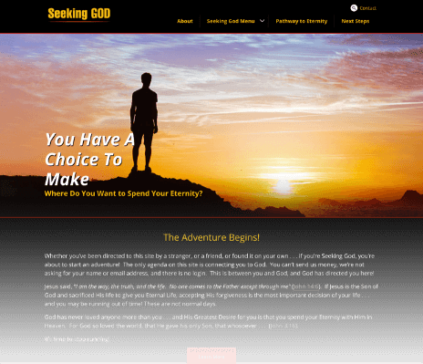 Seeking God site image